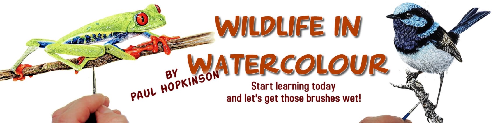 Learn watercolor wildlife painting on Patreon