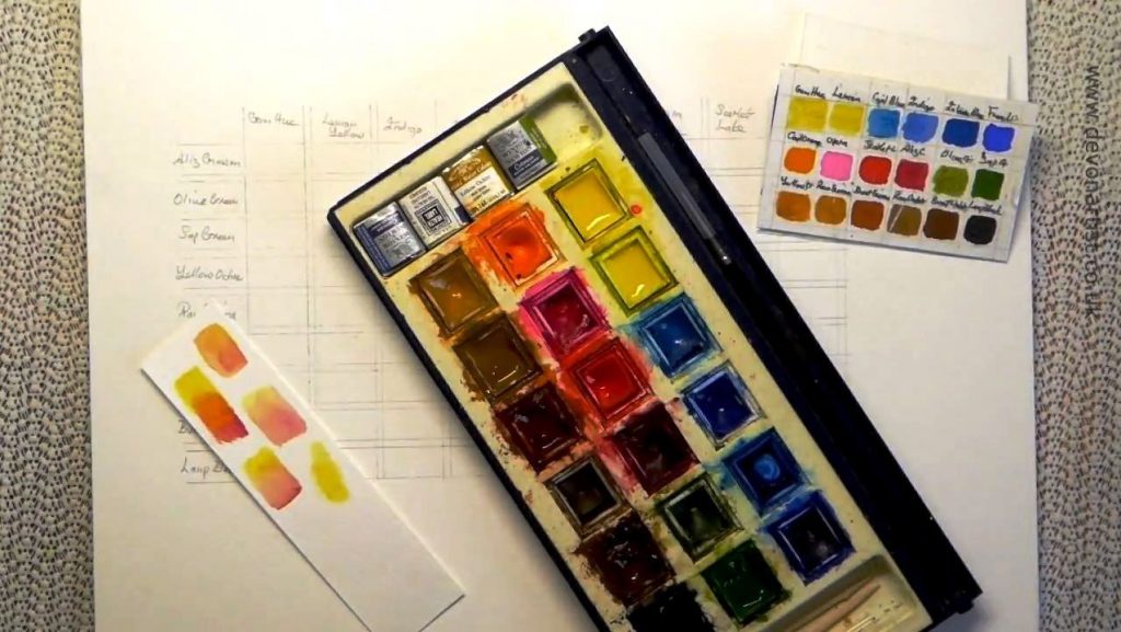 Learn about mixing watercolour paints