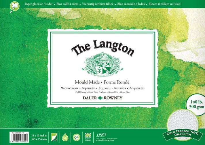 The Langton watercolour paper