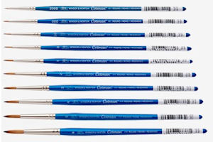 Materials I use Winsor and Newton Cotman Series 111 Brushes
