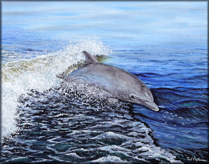 Button link to a watercolor dolphin painting tutorial